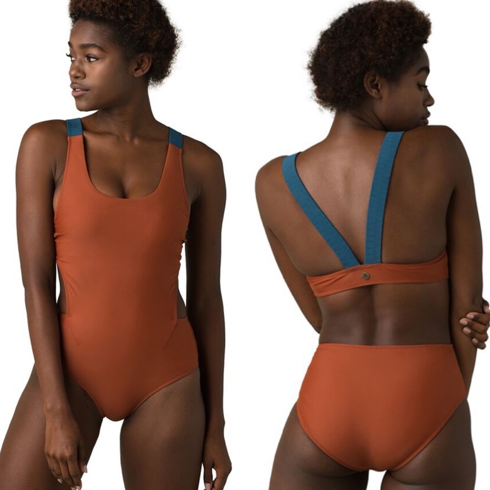NWT PrAna Neolani One Piece Swimsuit Rust Large
